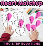 Valentines Puzzle - Solving Two Step Equations