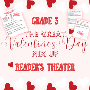 Preview of Valentines Reader's Theater Grade 3 Fluency February Fun Center ELA Reading