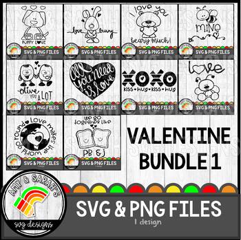 Download Valentines Svg Bundle 1 By Amy And Sarah S Svg Designs Tpt