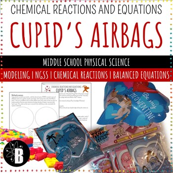 Preview of Valentines Science Physical Science: Chemical Equations + Whack a Pack Balloons