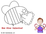 Valentine's Sign Language coloring page