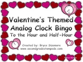 Valentine's Themed Bingo Review - Time to the Hour and Half-Hour