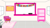 Valentines Themed Virtual Classroom Background