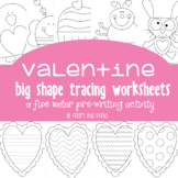 Valentines Day Tracing Activities | Kindergarten Worksheets