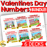 Valentines Numbers Boom Cards Bundle