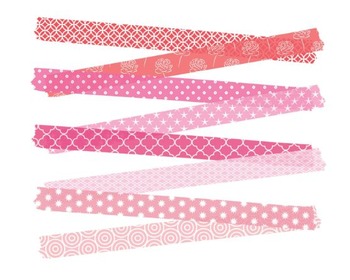 Valentines Day Washi Tape Clip Art, Washi Tape Clipart set