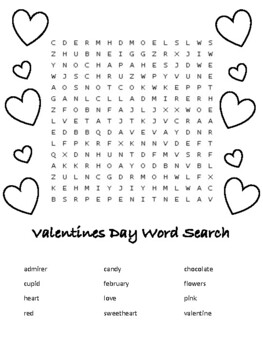 Valentines Word Search by Twinning In 1st and 4th grade | TPT