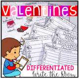 Valentines Write the Room ~ Differentiated Response Pages