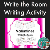 Valentines Write the Room Task Cards Printable and Digital