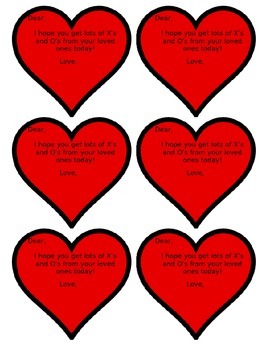 Valentines X's and O's for Students! by 1T is the Place to Be | TPT