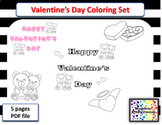 Valentine coloring sheets pages