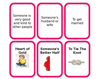 Preview of Valentines day Idioms