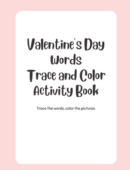 Preview of Valentines day activity workbook digital download