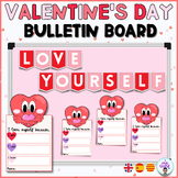 Valentines day bulletin board- Self love- bilingual Spanish