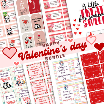 Preview of Valentines day bundle: Coupons, Cards,  Tags,Word Search, Gift Card Holder