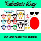 Valentines day craft binguin