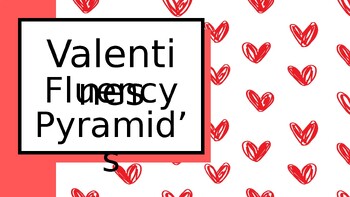 Preview of Level 1 Valentines day fluency pyramid