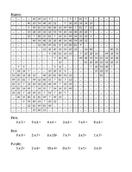 Preview of Valentines day multiplication mystery coloring