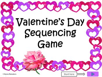 Preview of Valentine's day sequencing game - Powerpoint