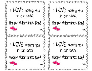 Valentines for Students (4 to a page) by The Lit Chick | TpT