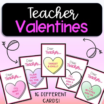 Valentines for Teachers! Funny Conversation Heart Valentines