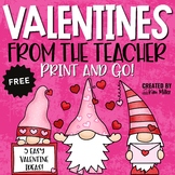 Valentines from Teacher Valentines Cards to Students Valen