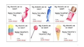 Valentines from Teacher *EDITABLE* by Everyday Elementary Essentials
