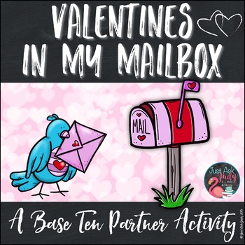 Preview of Place Value Activity Tens and Ones Valentines in My Mailbox