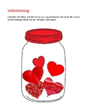 Valentinsdatei für die Kleinen mit Farben und Zahlen, Deutsch