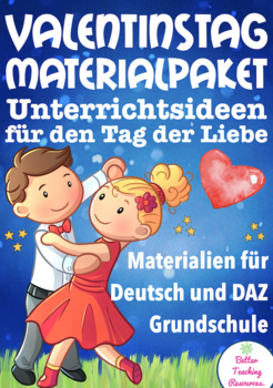 Preview of Valentinstag Deutsch / German Materialpaket (bundle of resources)