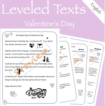 Preview of Valentine's Day Leveled Texts