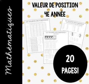 Preview of Valeur de Position FRENCH complete unit