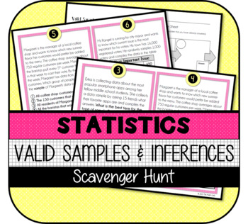 Preview of Valid Samples & Inferences SCAVENGER HUNT