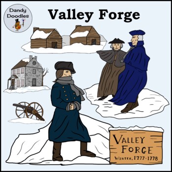 Valley Forge Clip Art by Dandy Doodles | TPT