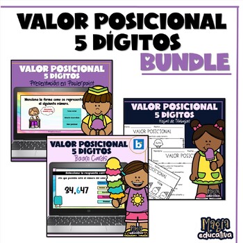 Preview of Valor Posicional 5 dígitos | Value Place BUNDLE | SPANISH