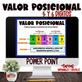 Valor Posicional - Power Point - Spanish Worksheets