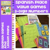 Place Value Games with 2 Digits - Tens and Ones - Spanish 