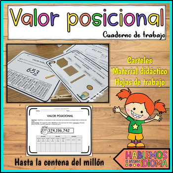 Preview of Valor posicional adaptado | Place value workbook | SPANISH