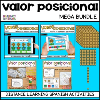 Preview of Valor posicional | MEGA BUNDLE PLACE VALUE ACTIVITIES IN SPANISH