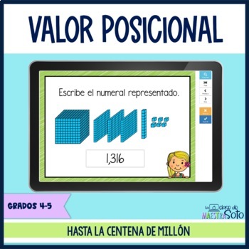 Preview of Valor posicional | Tarjetas digitales Boom Cards  |  Distance Learning