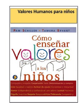 Preview of Valores Humanos Para Niños