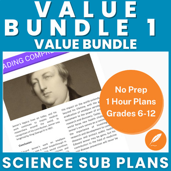 Preview of Value Bundle 1 – NO Prep – Science Substitute Plans