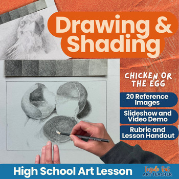 Preview of Pencil Drawing and Shading w/ Value Art Project for Middle School & High School