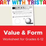 Value & Form Art Worksheet