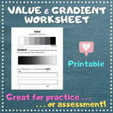 Value & Gradient Practice Sheet - EDITABLE - ART