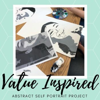 Preview of Value Inspired Abstract Self Portraits