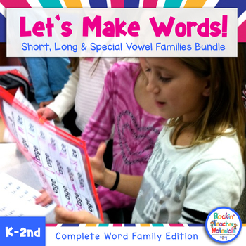 Preview of Value Pack! Let's Make Words! Word Family Literacy Station Activities