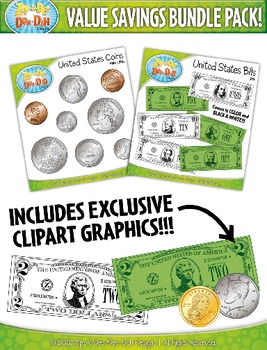 Preview of Money Clipart Mega Bundle {Zip-A-Dee-Doo-Dah Designs}