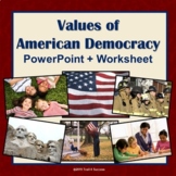 Values of American Democracy Government Interactive PowerP