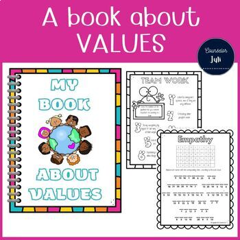 Preview of Values workbook Part I - Honesty, Resilience, Respect, Empathy, Team Work